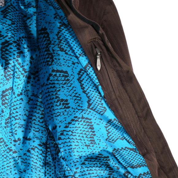 Obermeyer Ski Snowboard Jacket Coat Women 10 Brown Hooded Outdoor Winter Sporty - Picture 14 of 15